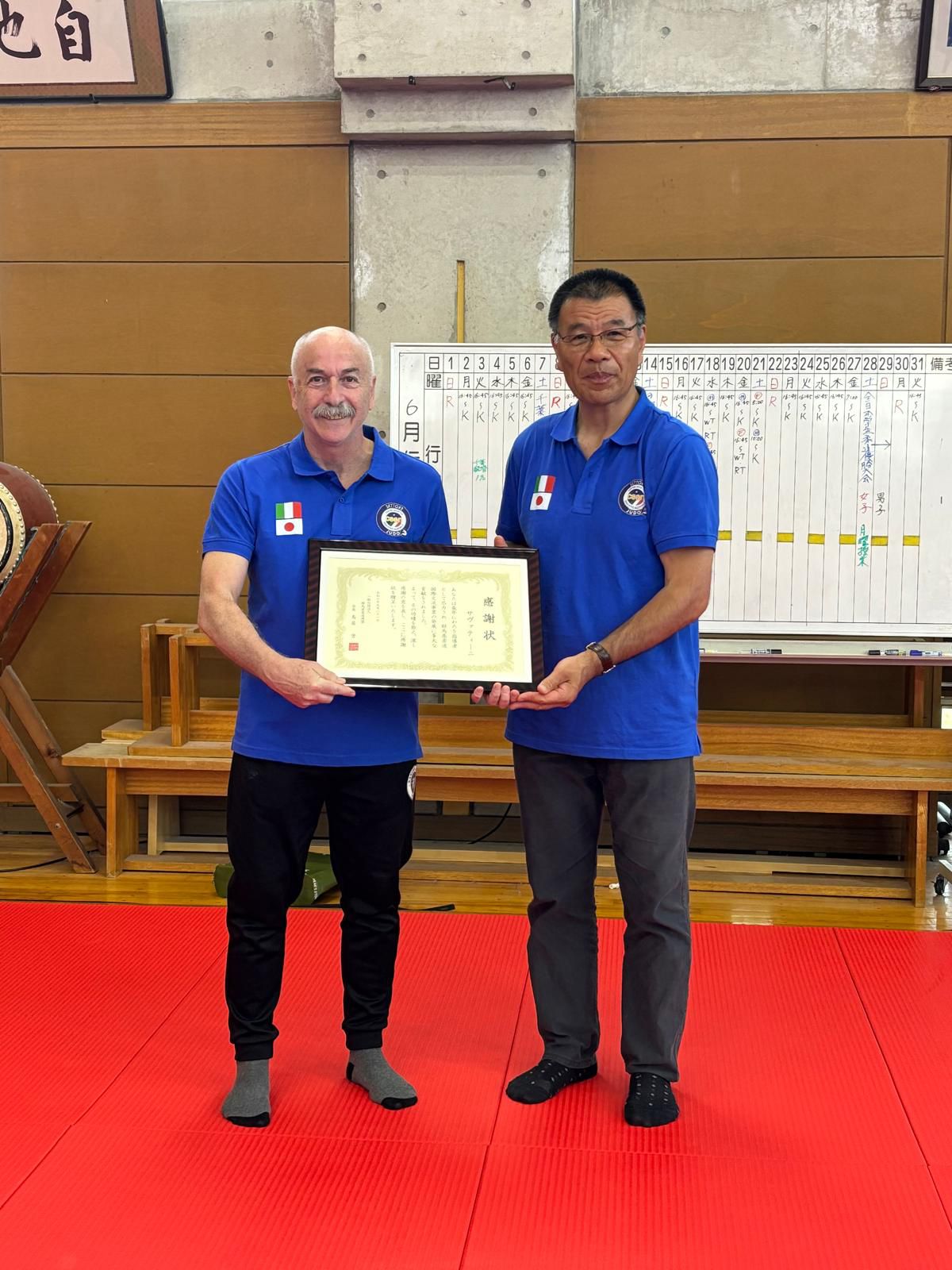 Il Maestro Sabatini con il Maestro Mori