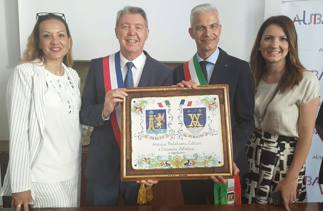 delegazione derutese ricevuta dal sindaco di aubagne
