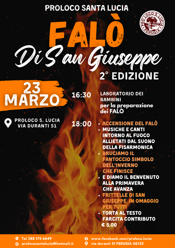falò di san giuseppe locandina 2025
