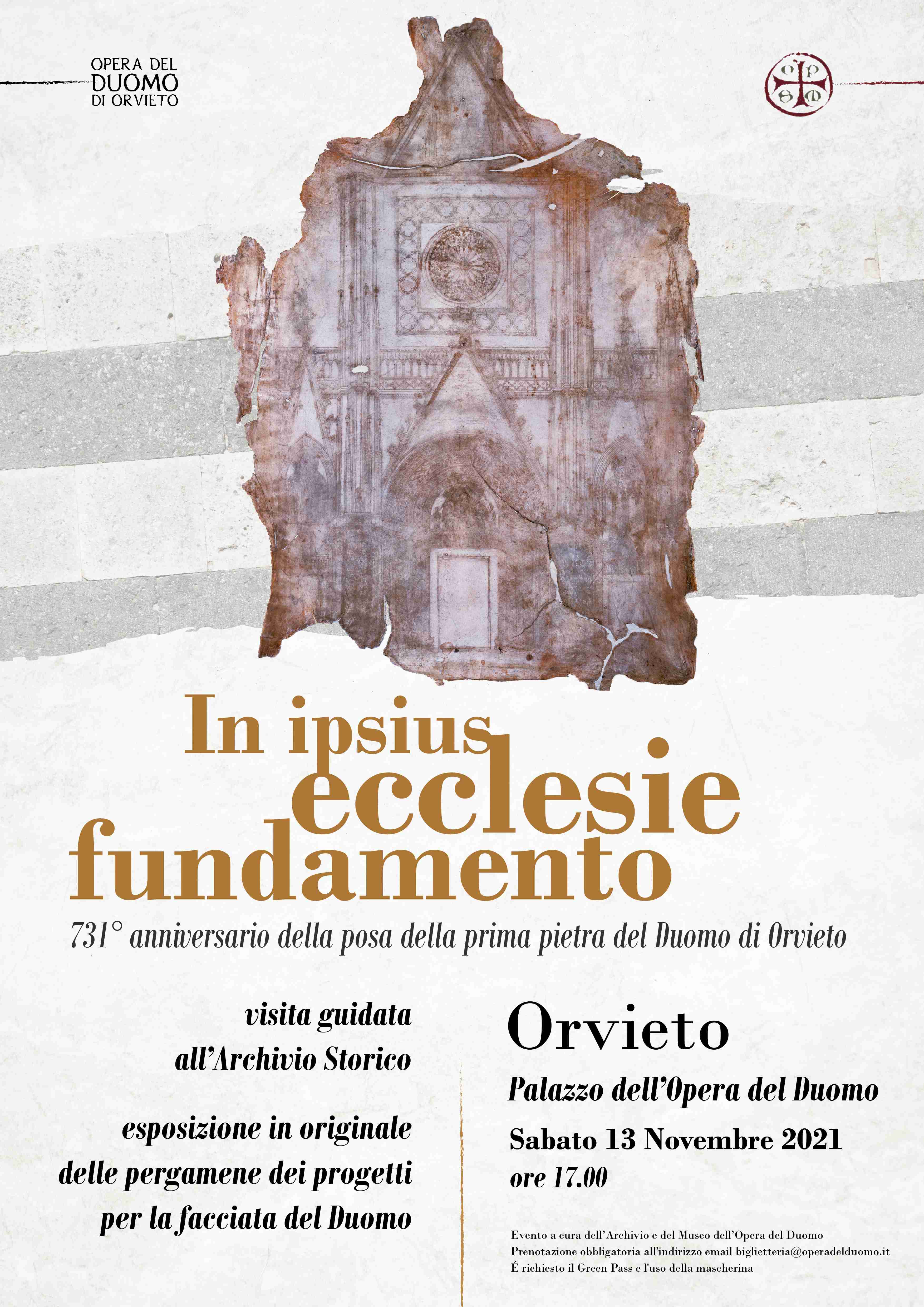Anniversario Duomo Flayer Tavola disegno 1