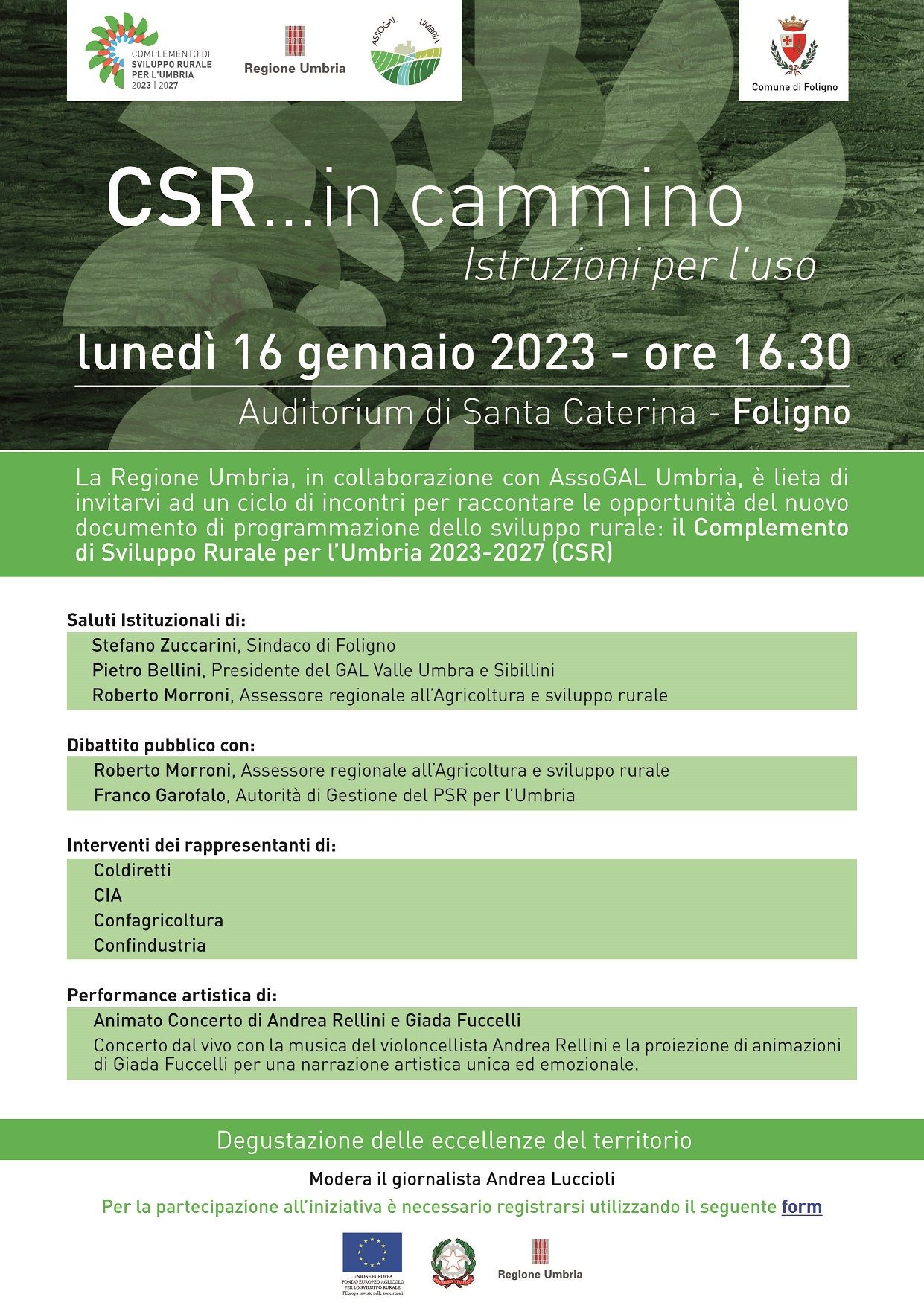 CSR in cammino FOLIGNO invito 16 01