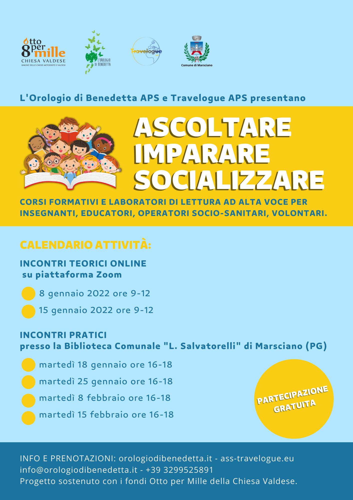 Locandina Marsciano Ascoltare imparare