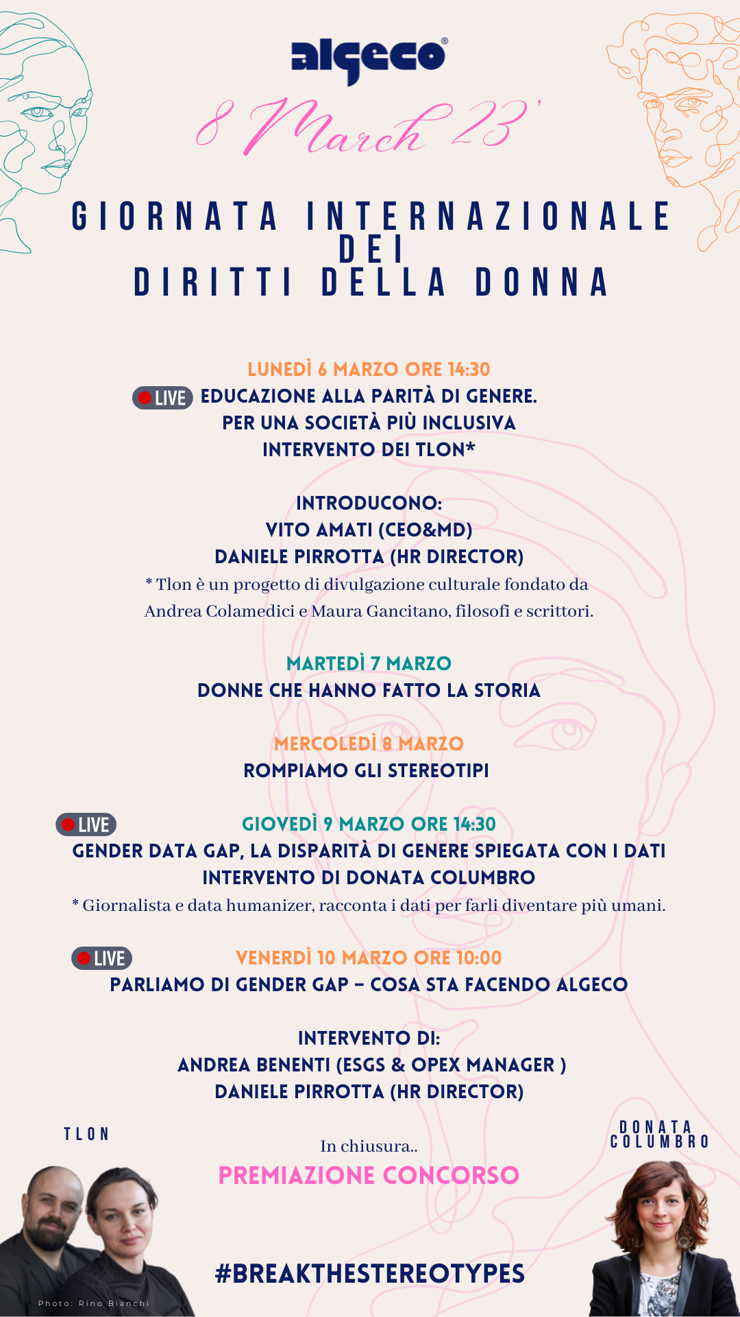 Locandina evento 8 Marzo Algeco
