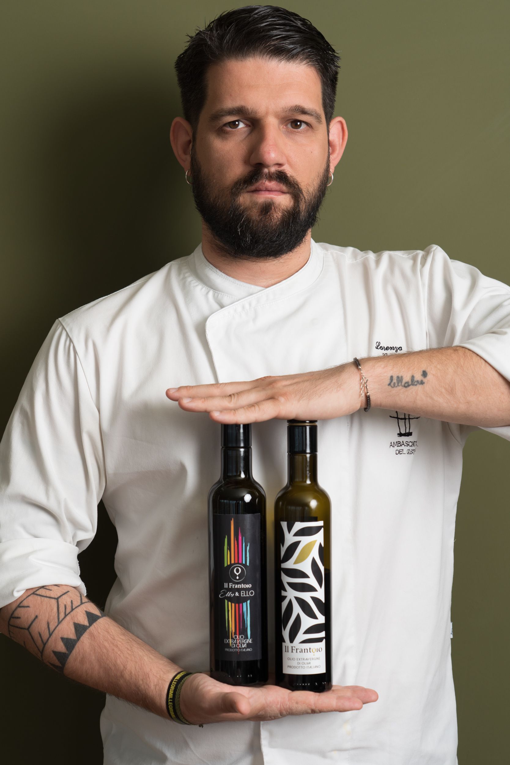 Lorenzo Cantoni chef olio Ristorante Il Frantoio Assisi foto Andrea Fongo