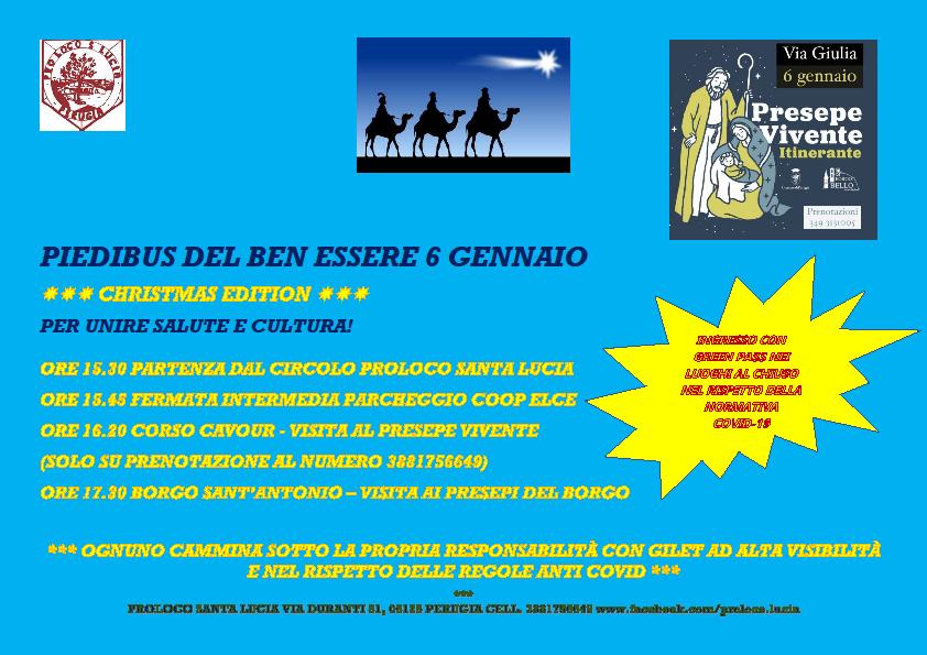 PIEDIBUS NATALE 6 GENNAIO