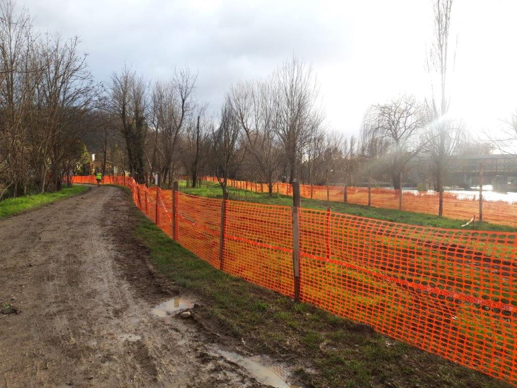 Pista ciclabile Tevere Lavori a Ponte S Giovanni 6