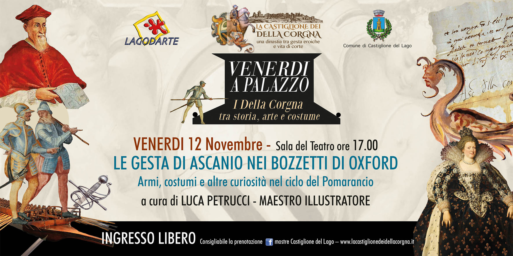 Venerdì a Palazzo Le Gesta di Ascanio nei bozzetti di Oxford Invito