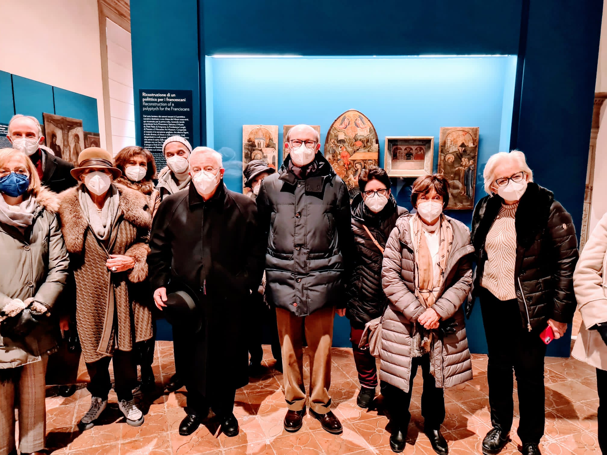 il card bassetti alla mostra a gubbio