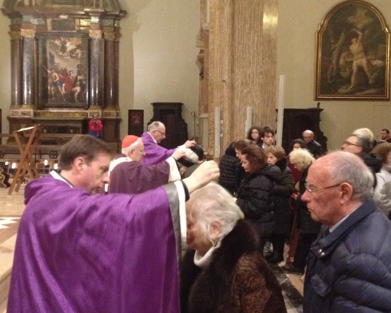 mercoledì delle ceneri in cattedrale perugia pre pandemia 