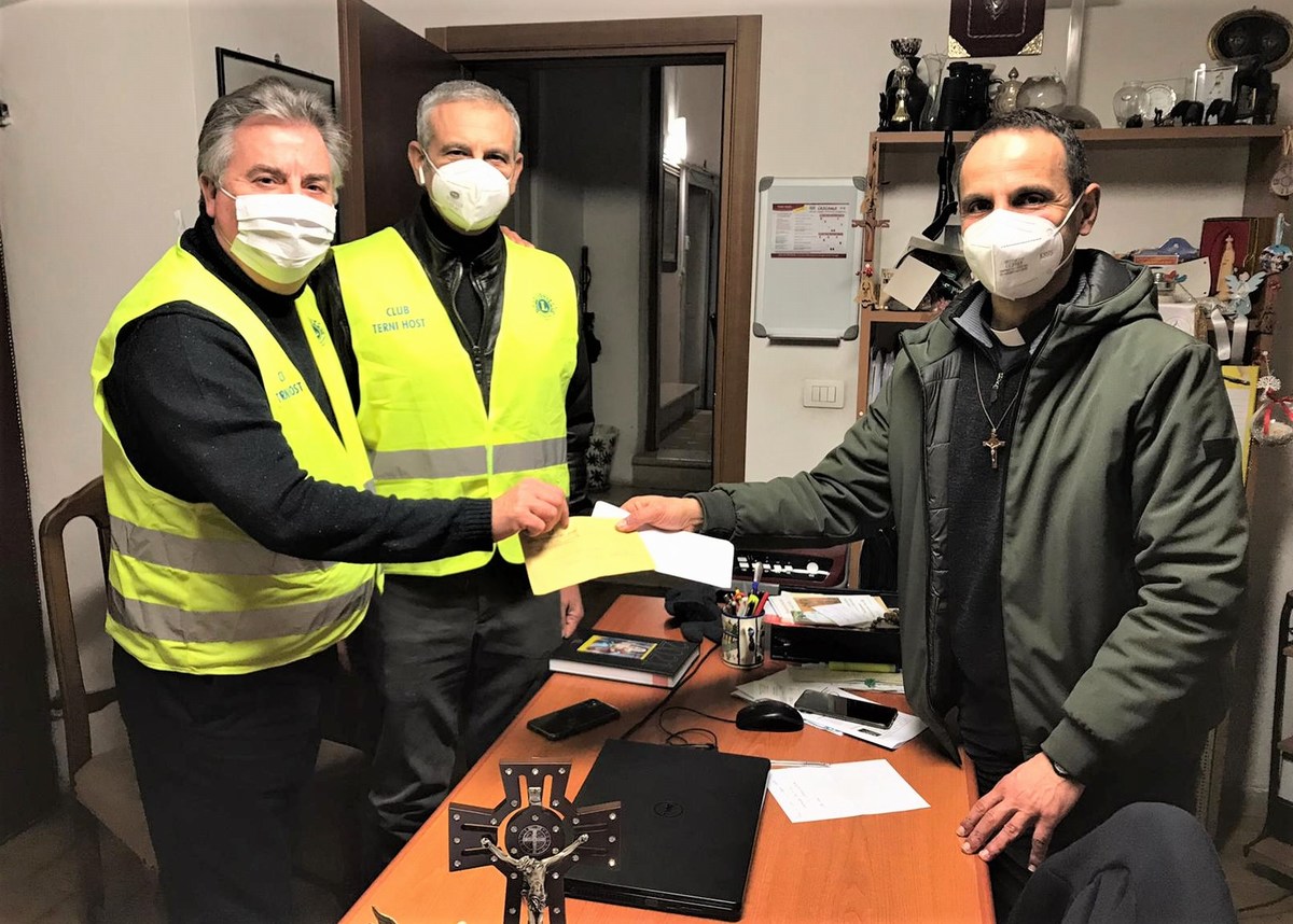 Donazione Lions Club Terni Host Santa Maria del Rivo 4 febbraio 2021