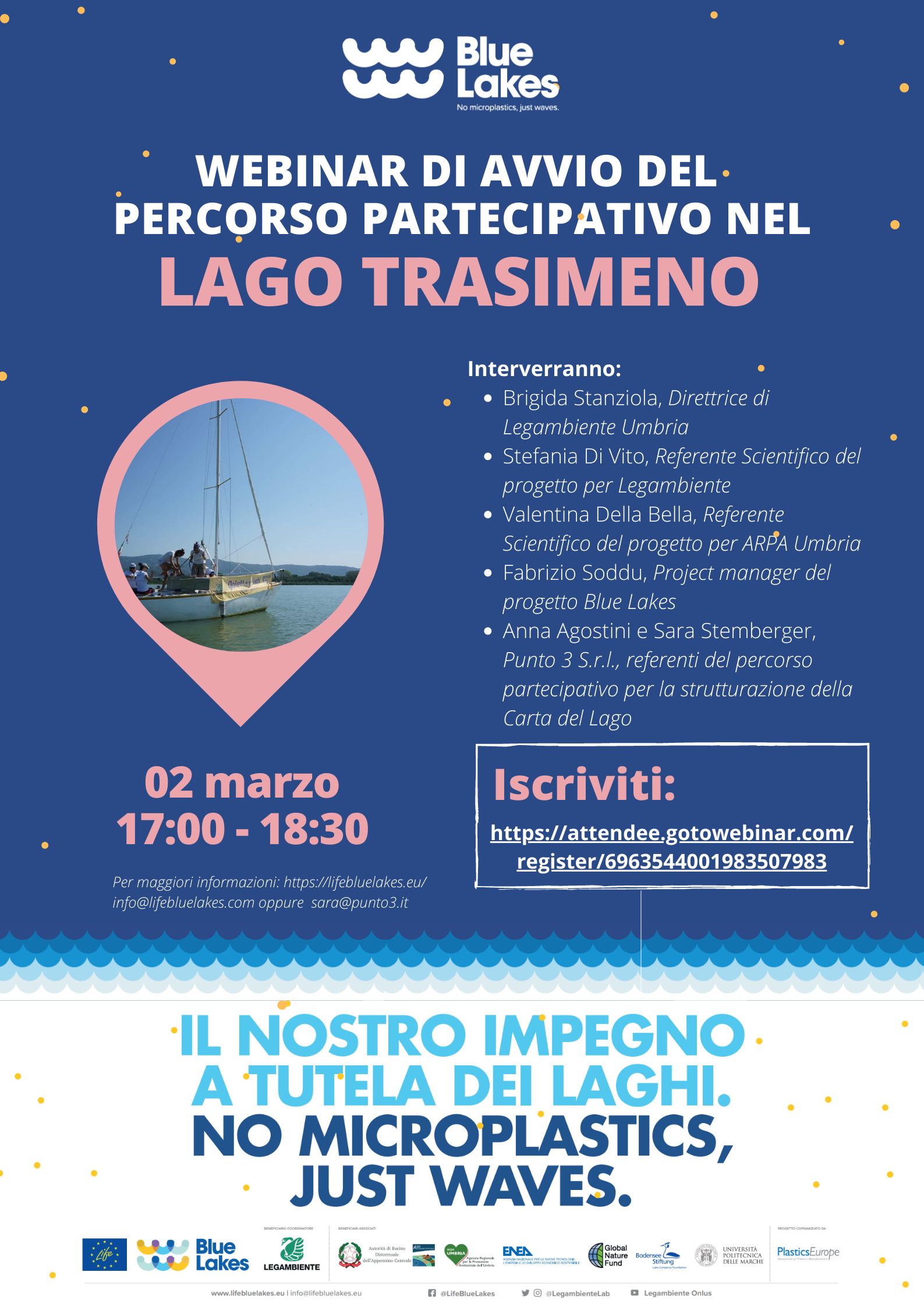 Locandina Trasimeno WEBINAR DI AVVIO DEL PERCORSO PARTECIPATIVO NEL LAGO TRASIMENO