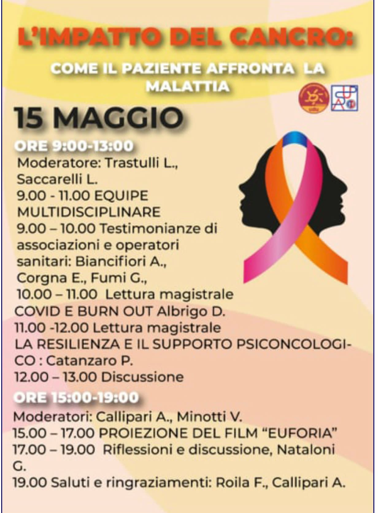 Locandina evento 15 maggio