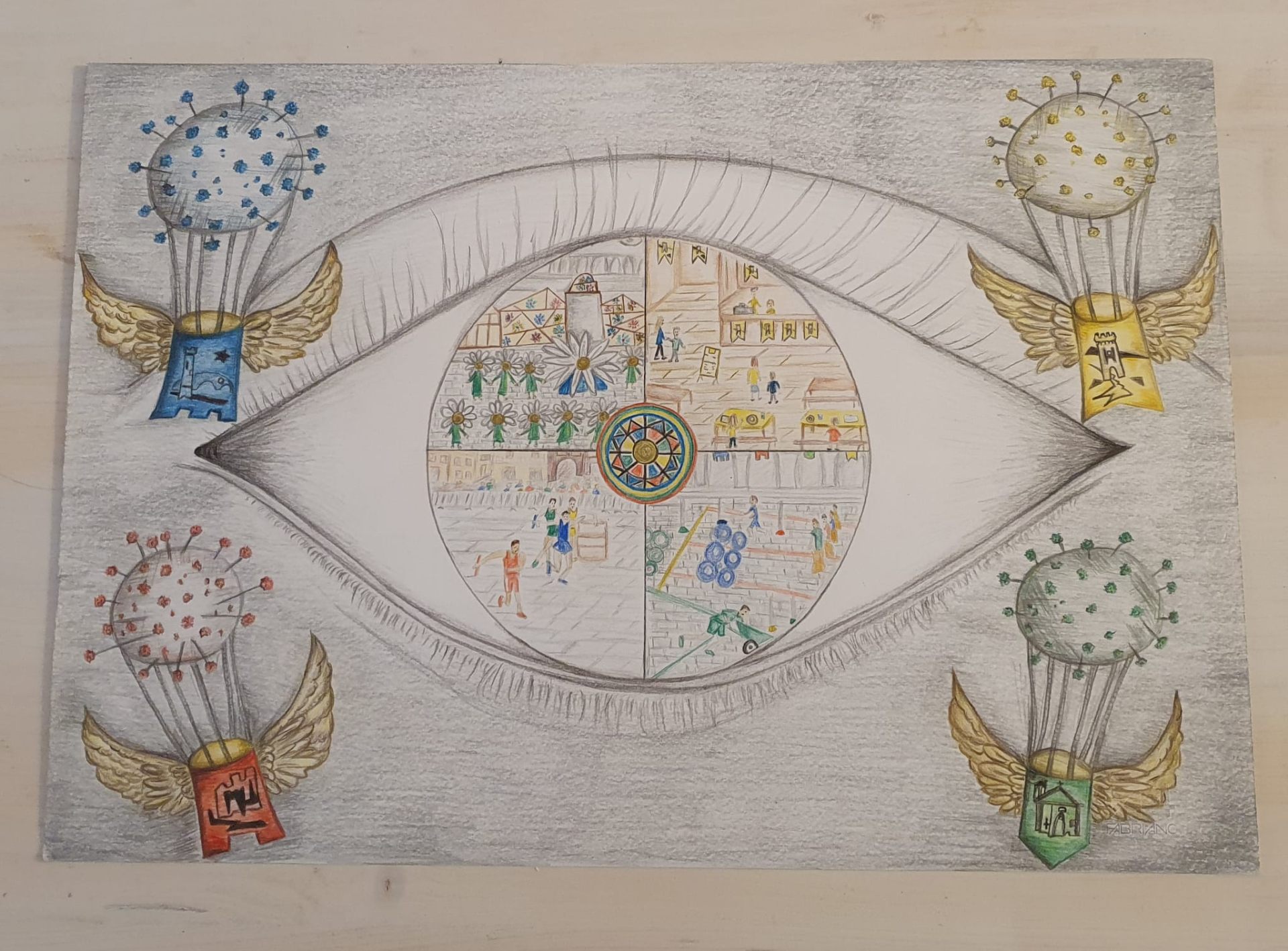 PdSM Concorso Palio incontra la Scuola 2021 sez. 1 Disegno vincitore 2021