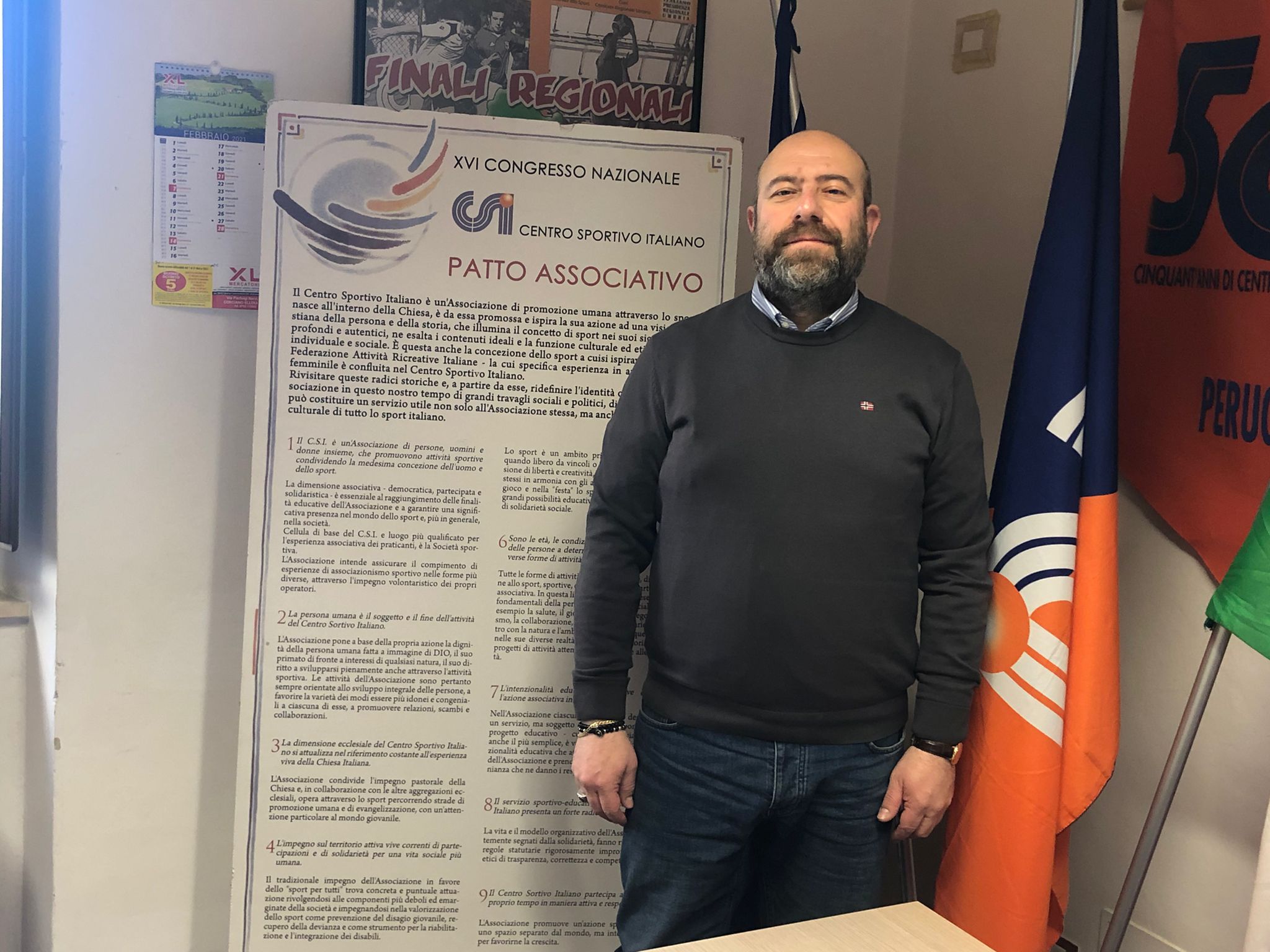 Roberto Pascucci Presidente CSI Perugia