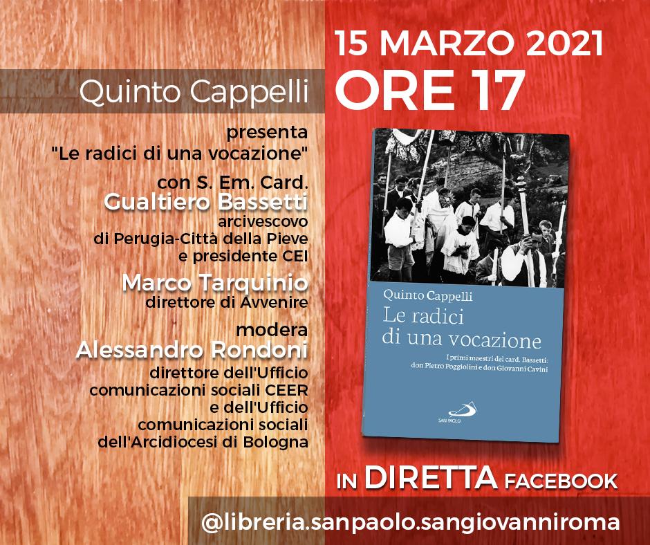 locandina diretta online presentazione volume le radici di una vocazione di quinto cappelli