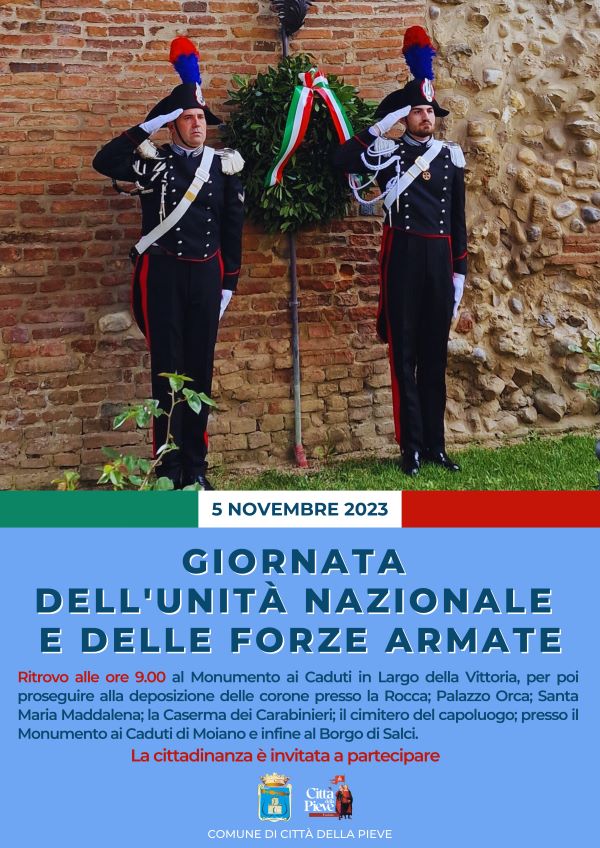 Festa forze armate città della pieve locandina