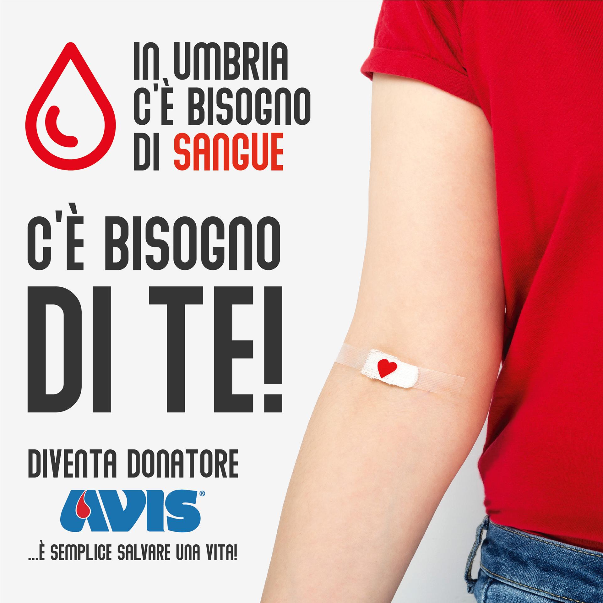 In Umbria c è bisogno di sangue