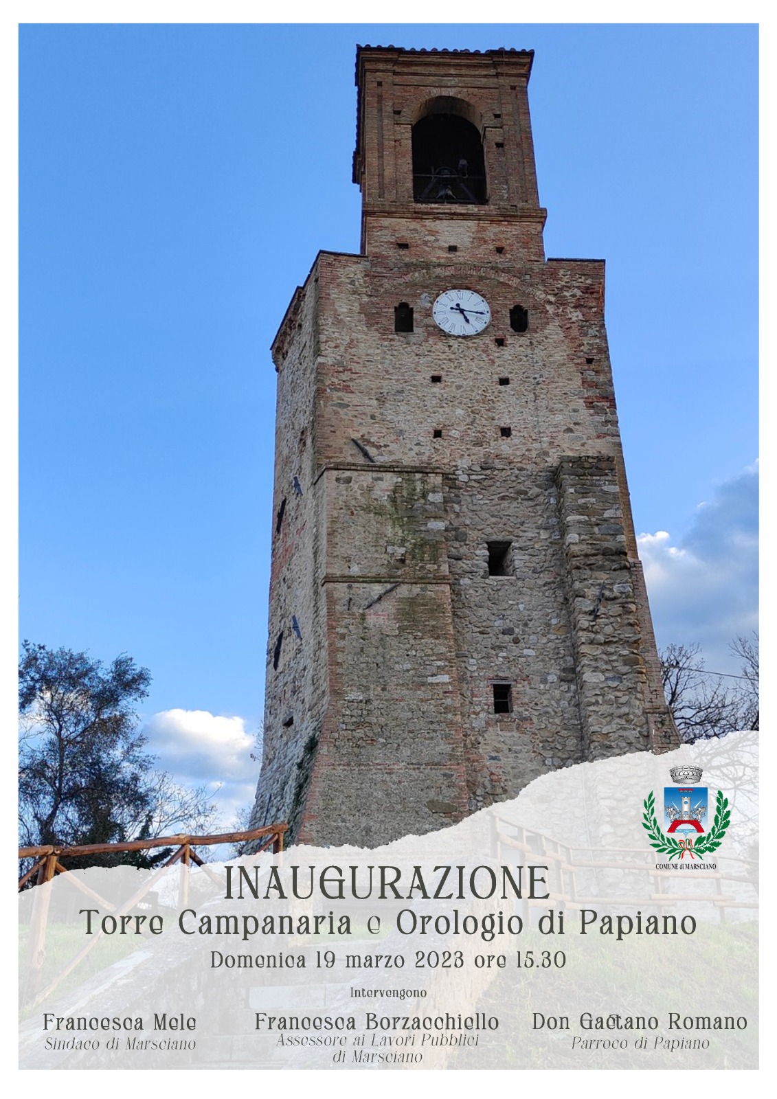 Inaugurazione Torre campanaria Papiano