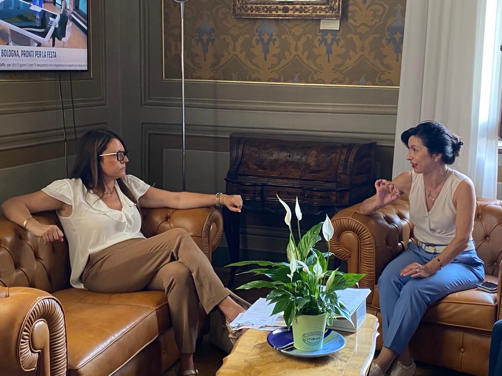 Incontro presidente Provincia Perugia Stefania Proietti con pres. Provincia Terni Laura Pernazza