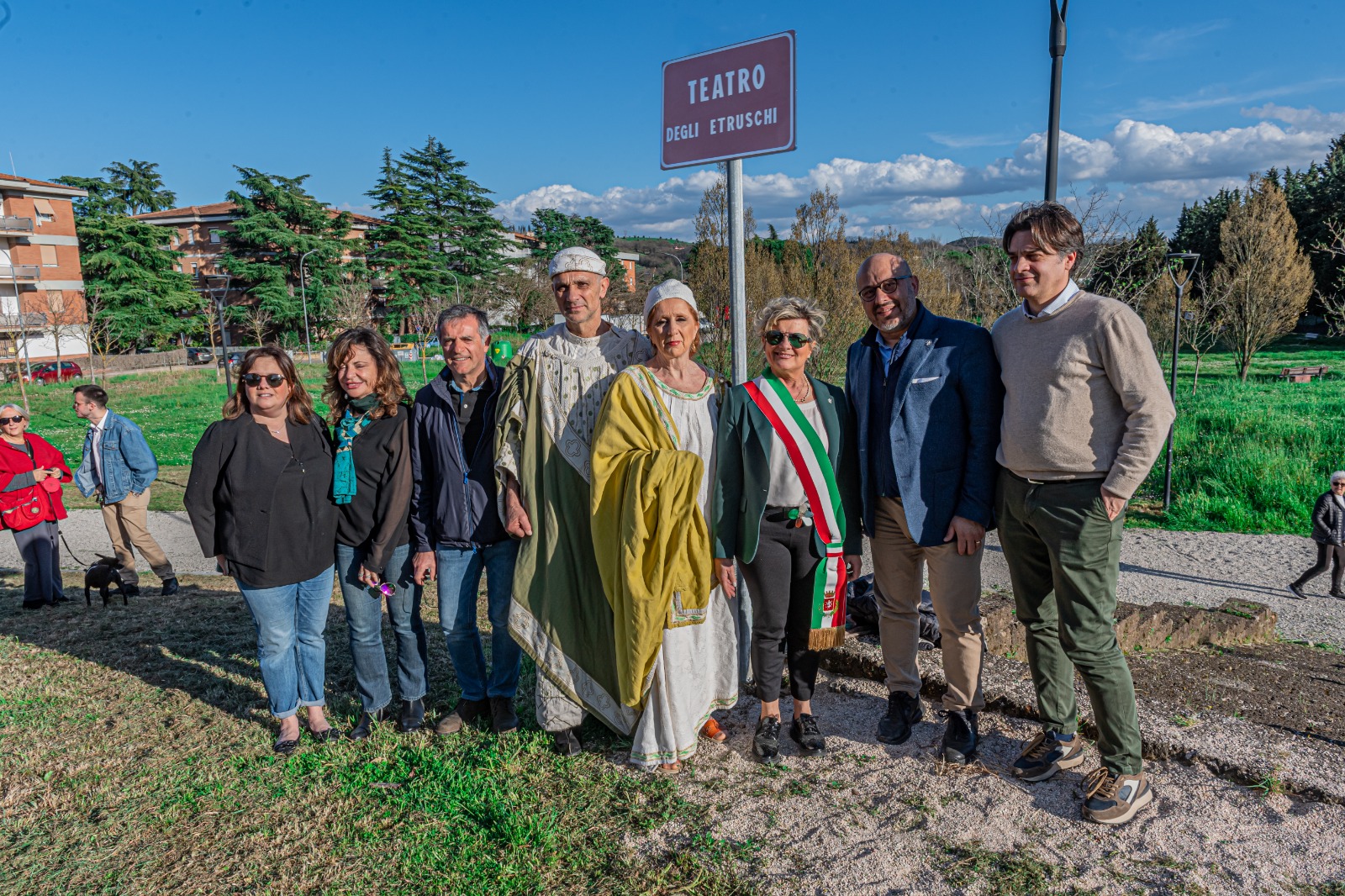 Intitolazioni parco Giuseppe Pascoletti e Teatro degli Etruschi 3