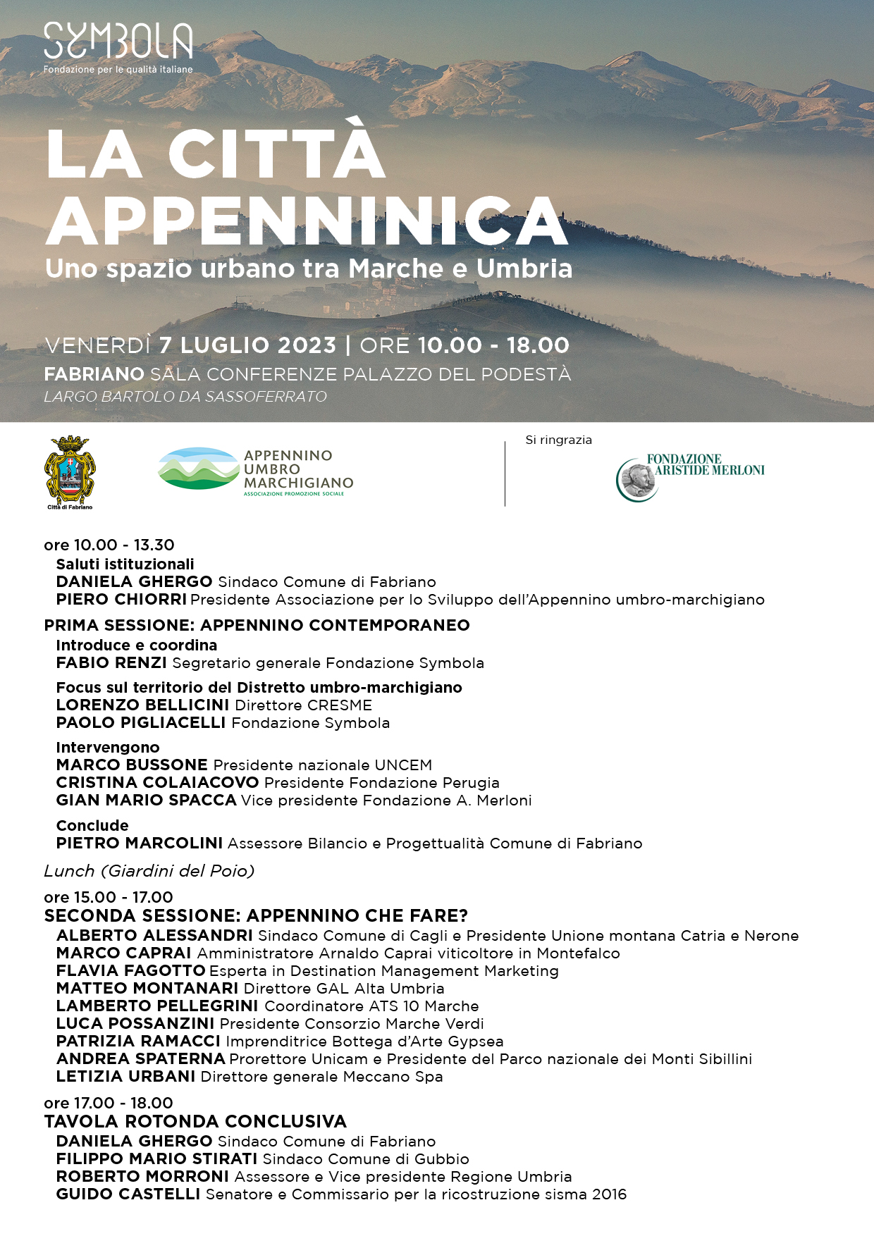 La città appenninica PROGRAMMA