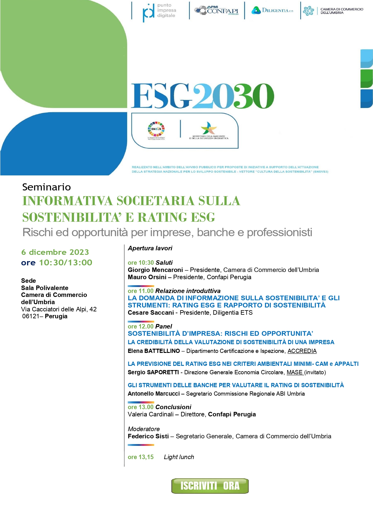Locandina con programma evento in jpg