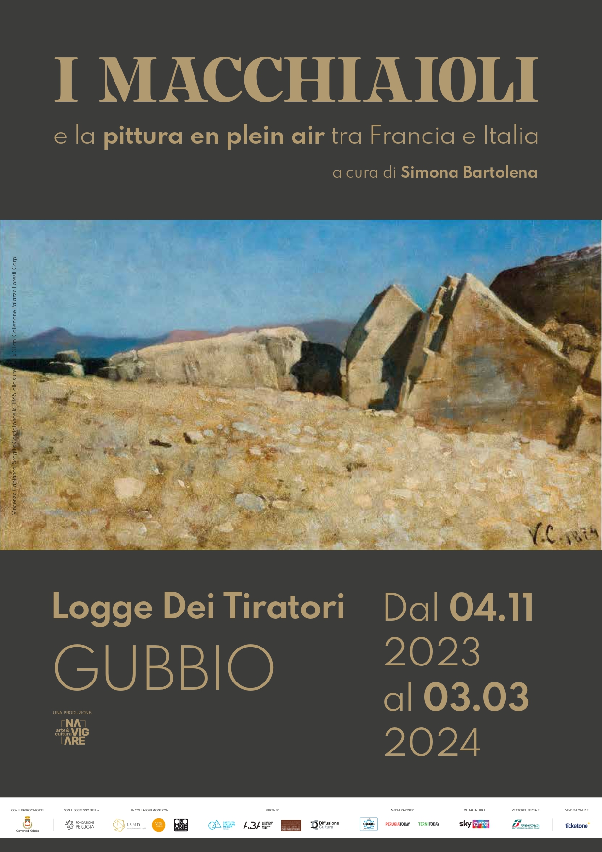 MANIFESTO I MACCHIAIOLI Gubbio