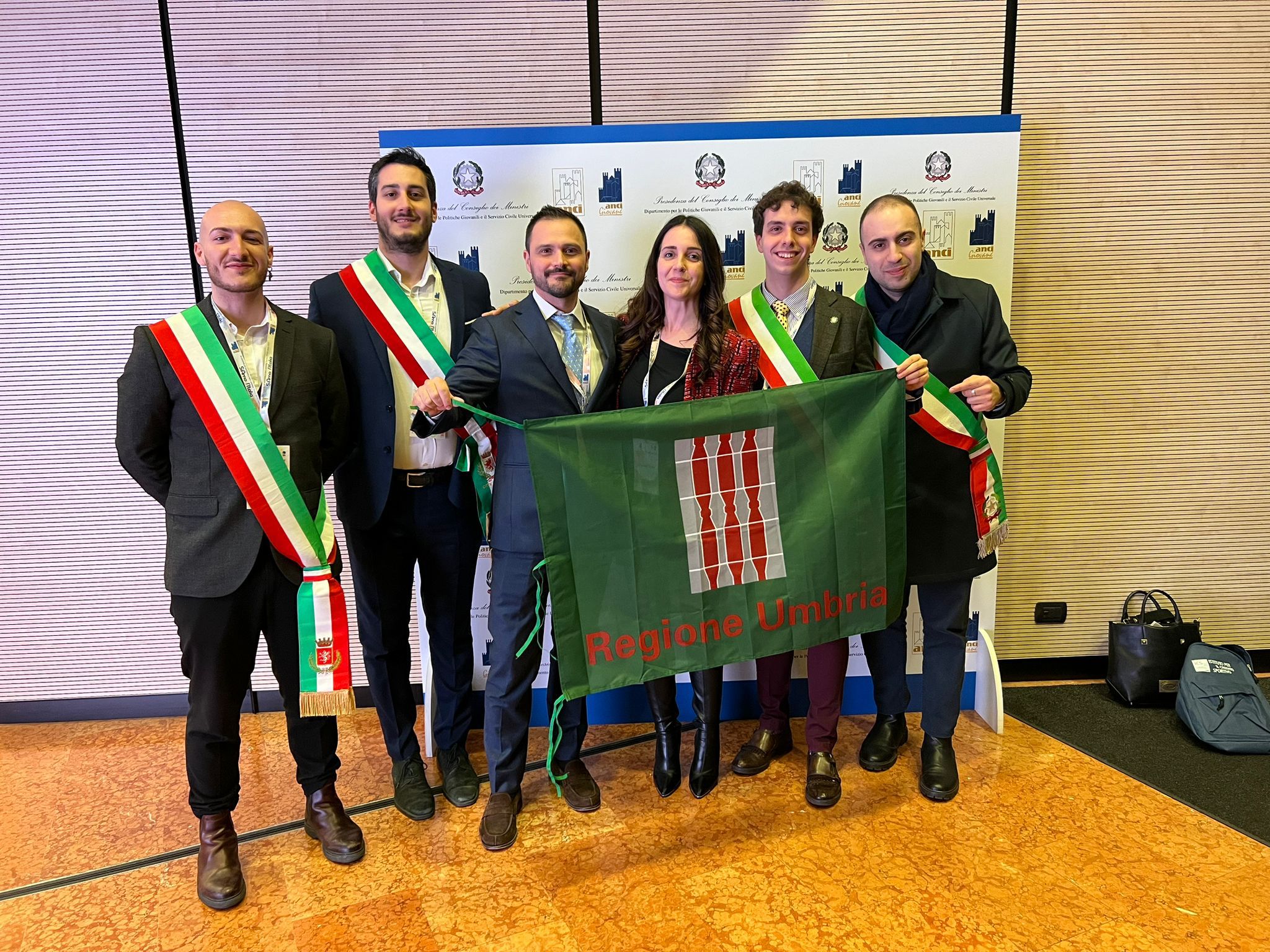 Parte della delegazione umbra
