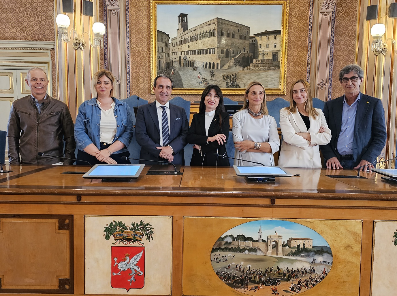 Presidente Proietti e consiglieri provinciali