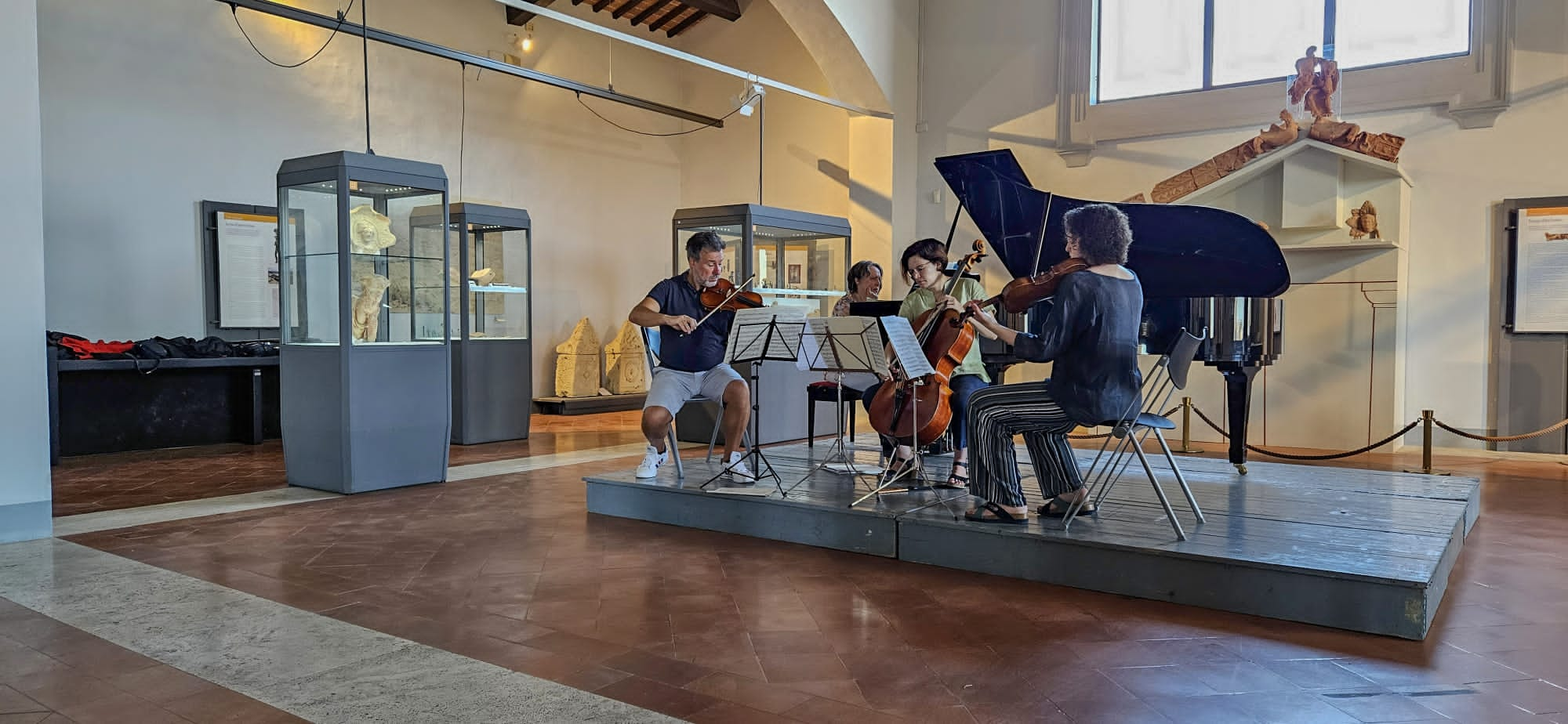 Prove al MANU Quartetti Brahms. Foto di Giampiero Galardini