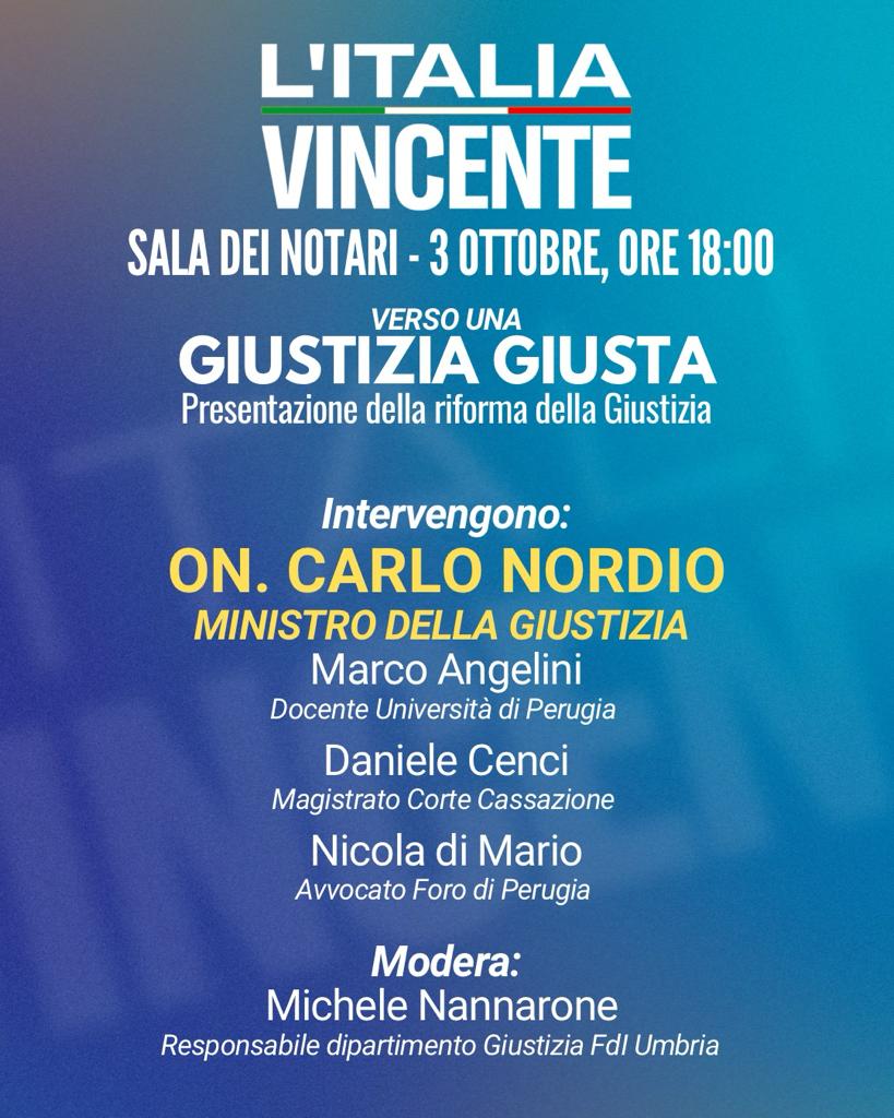 VERSO UNA GIUSTIZIA GIUSTA