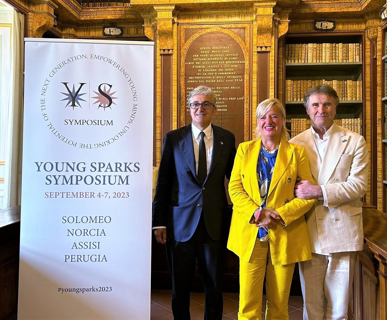 da sx Maurizio Oliviero Sara Pagliai Brunello Cucinelli 1