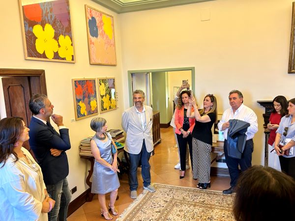 inaugurazione mostra Wharol Assisi