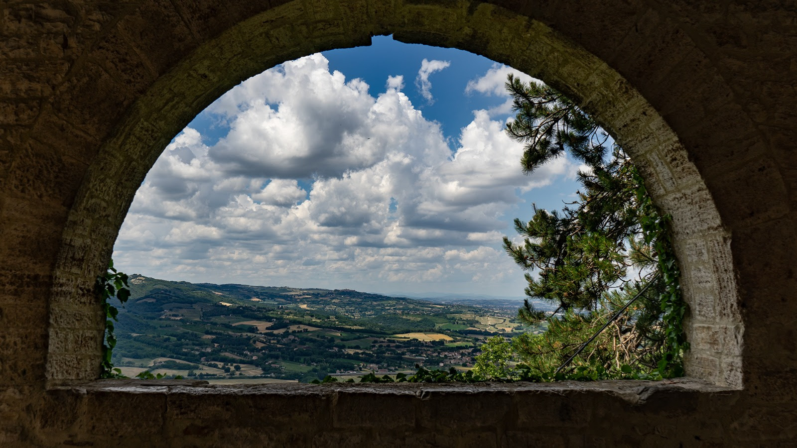 panorama paesaggio da Todi