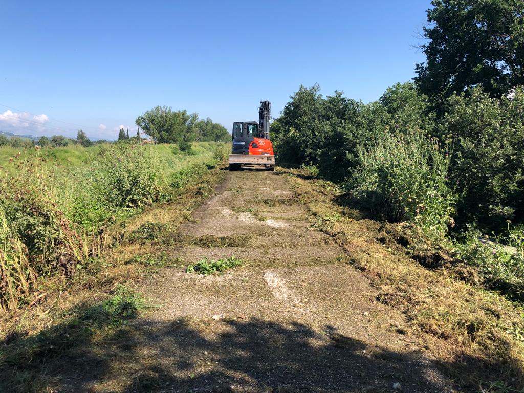 pista ciclabile lavori