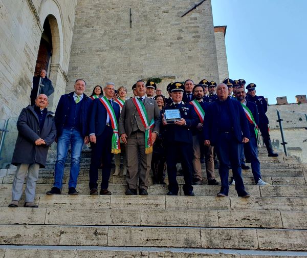 todi cerimonia di saluto colonnello Salvati Tanagro