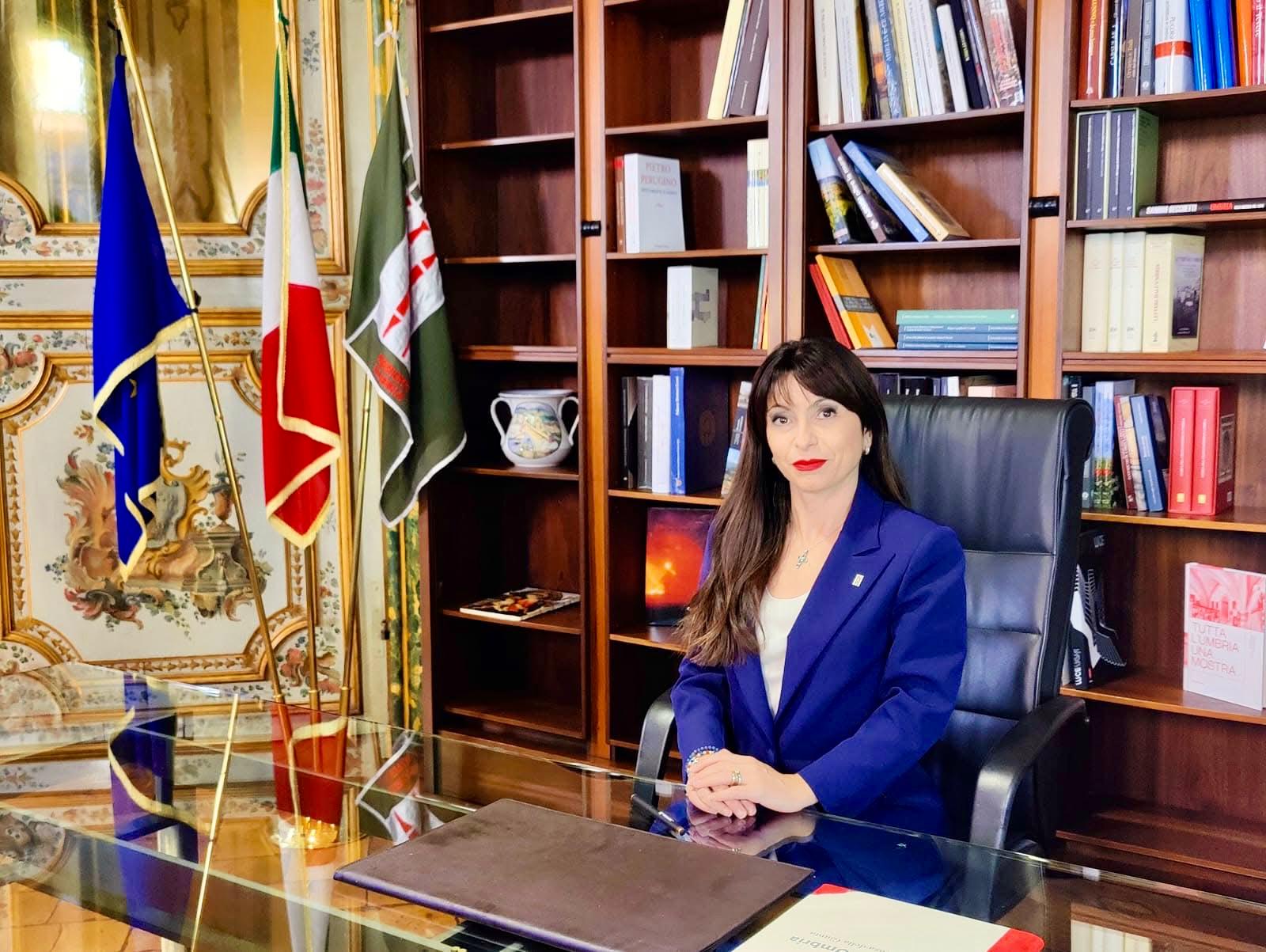 Stefania Proietti presidente Regione Umbria