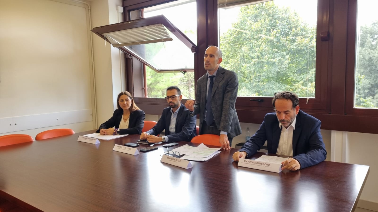 da sx Mariottini Sarti Caprodossi Ciotti e Montedoro