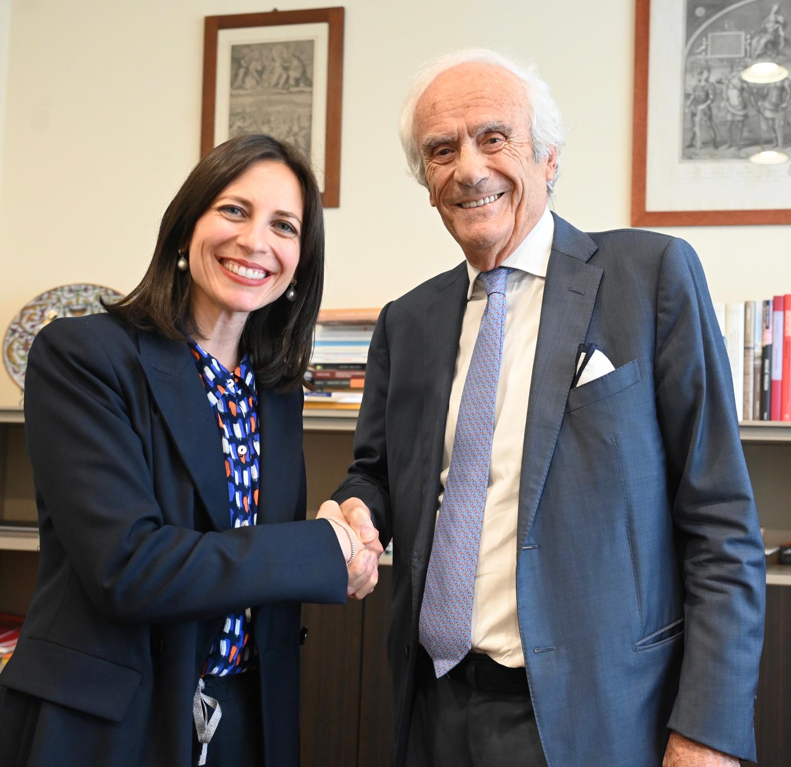 Cristina Colaiacovo e Alcide Casini