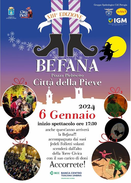 locandina befana città della pieve