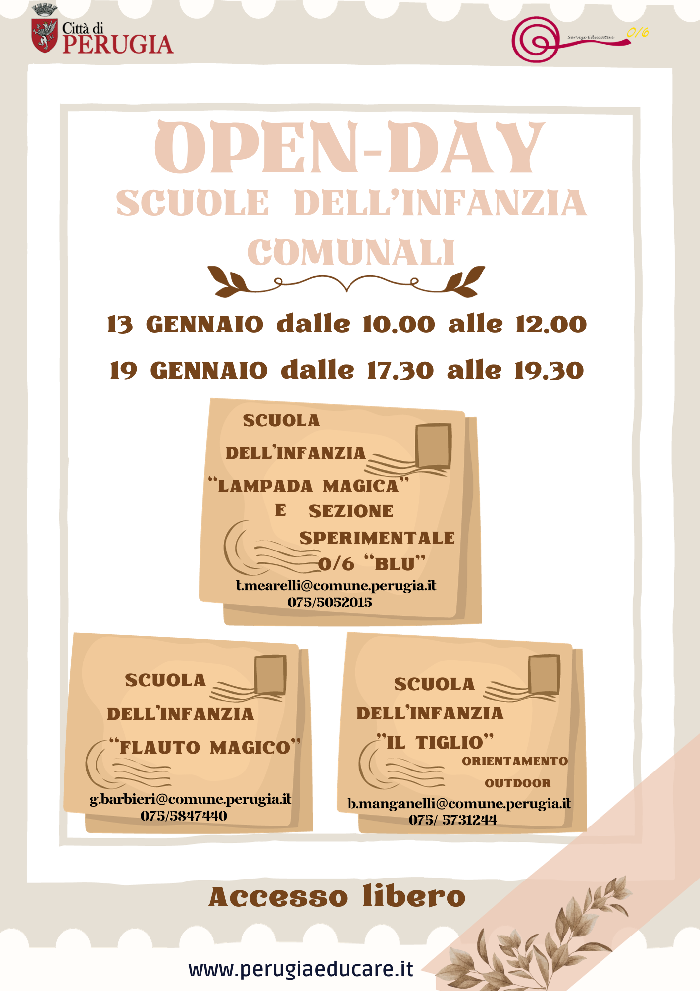 open day infanzia 2023