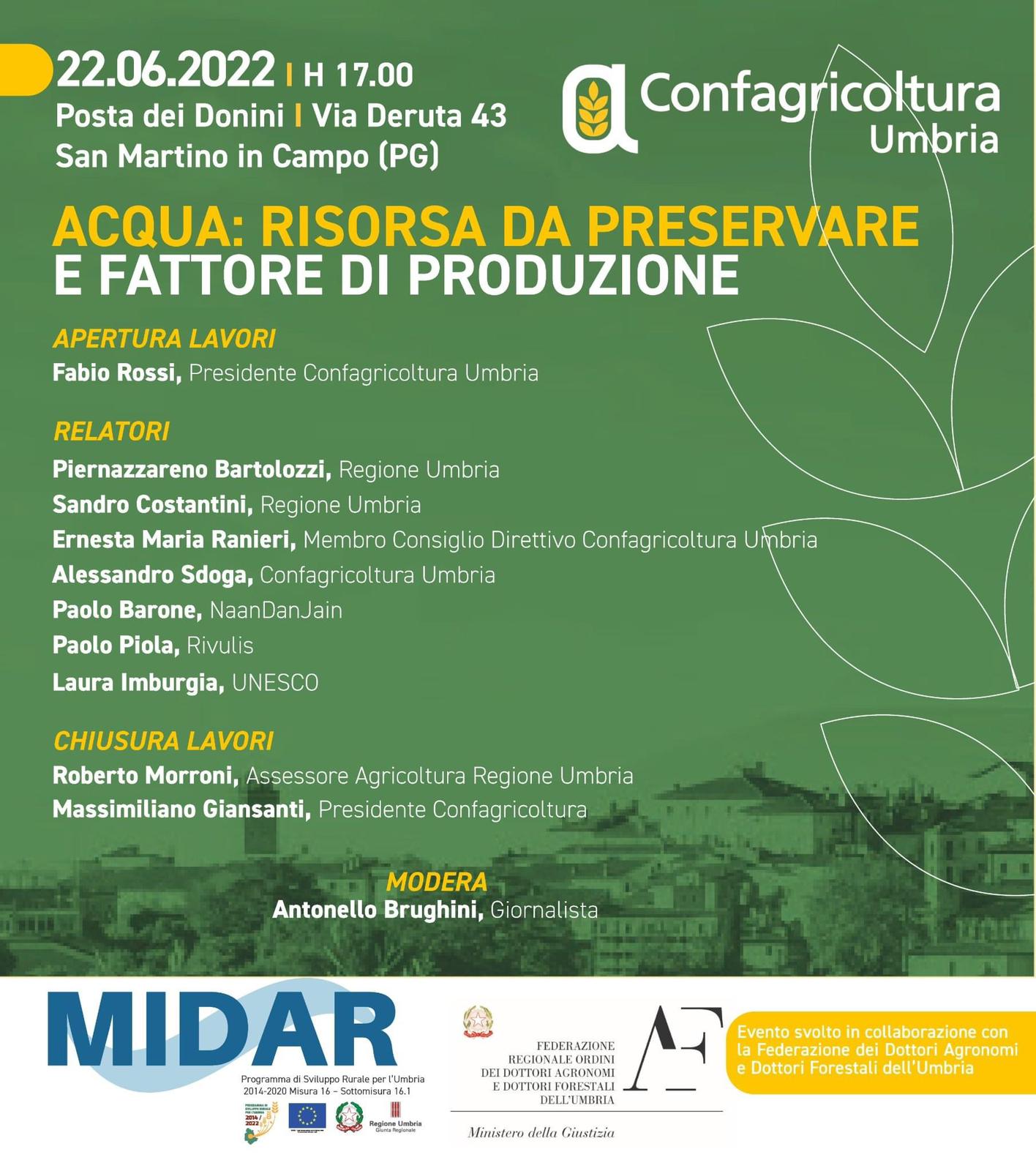 AssConfagricoltura convegno acqua