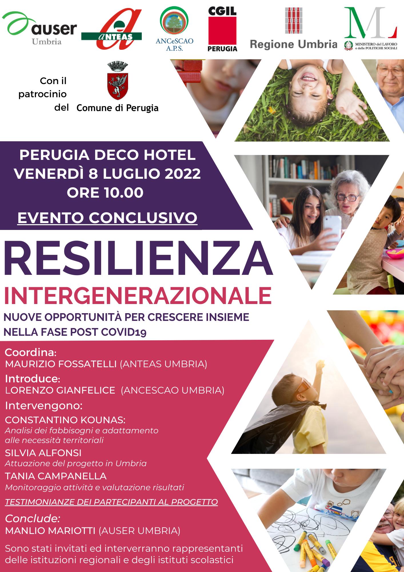 RESILIENZA INTERGENERAZIONALE evento finale