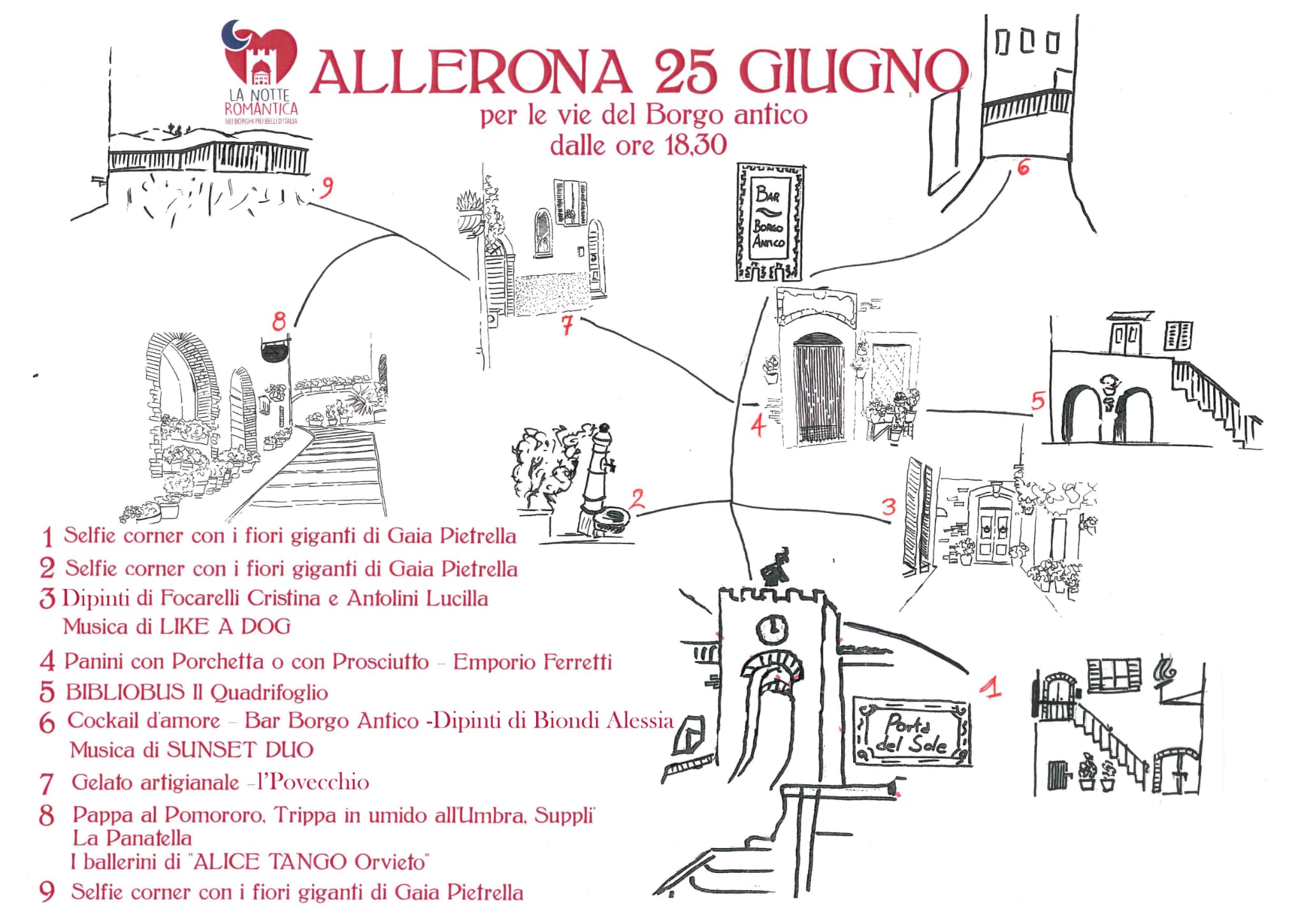 notte romantica allerona mappa