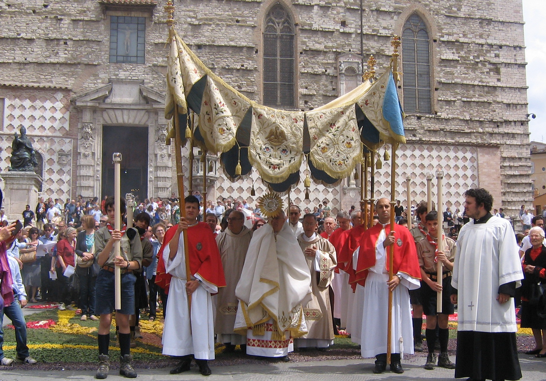 processione corpus domini a perugia pre pandemia 