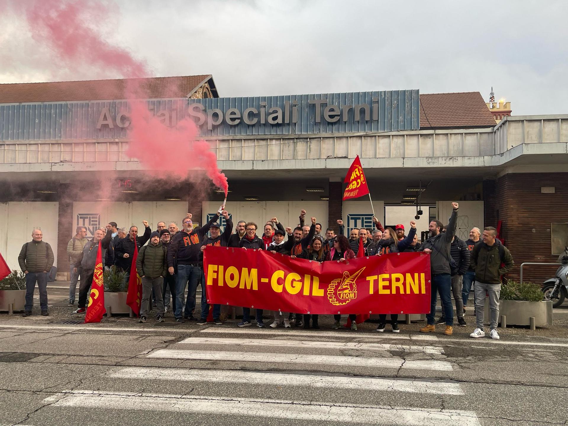 Fiom Terni davanti ad Ast