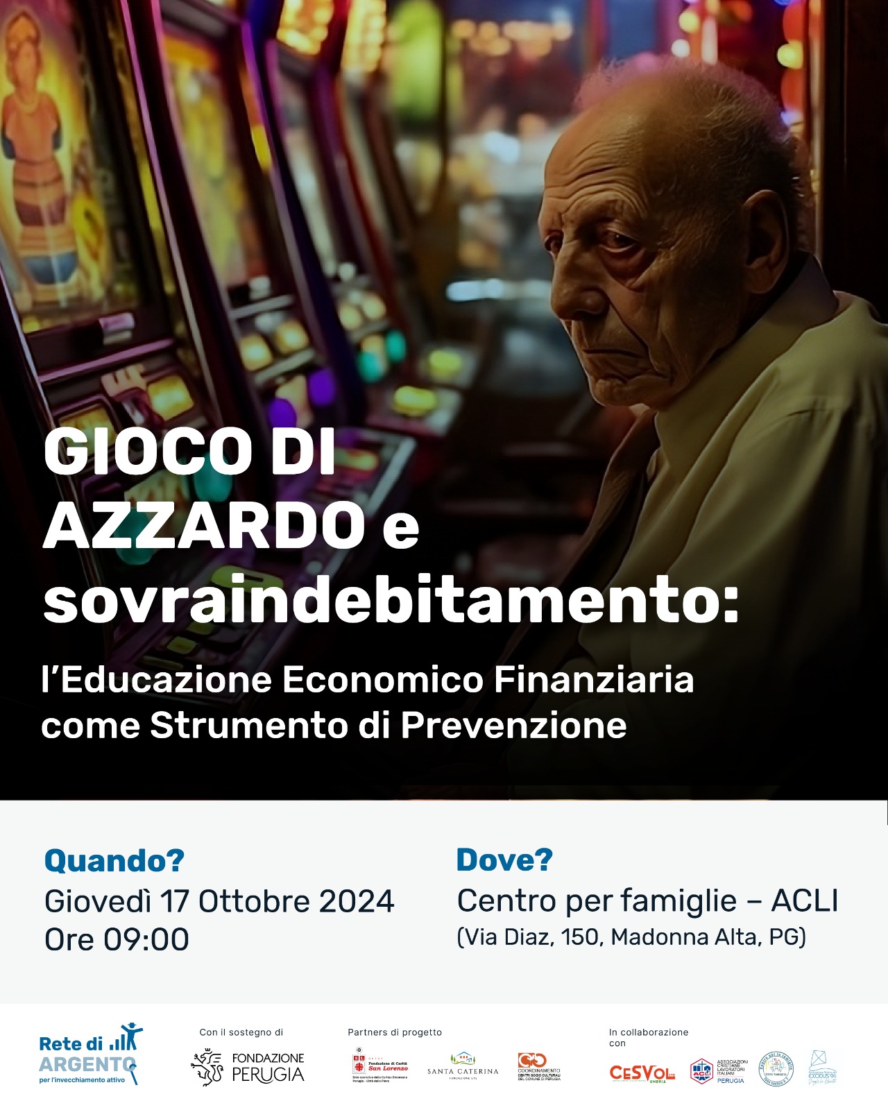 Prevenire il gioco di azzardo locandina 