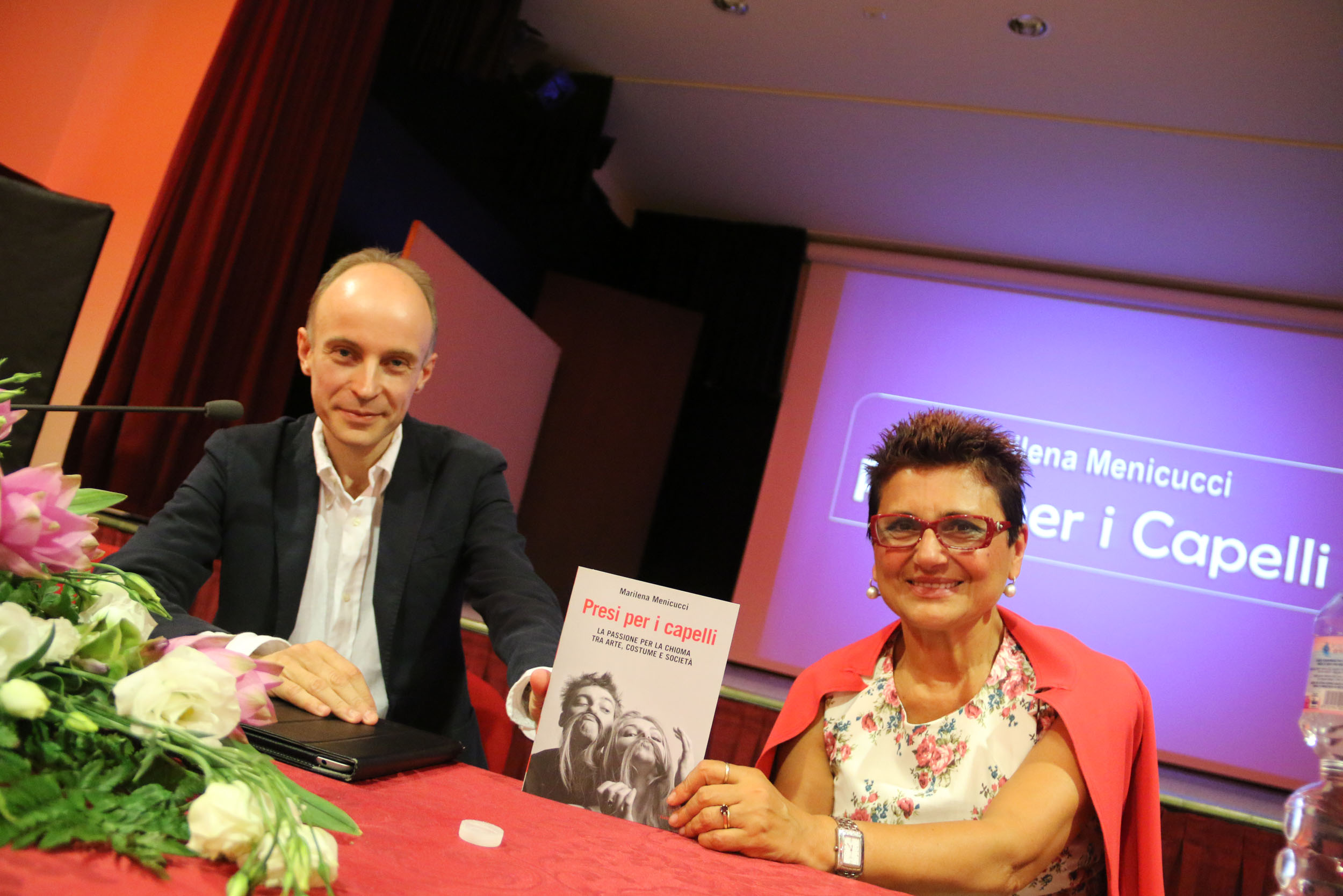 1lautrice Marilena Menicucci col critico cinematografico Fabio Melelli