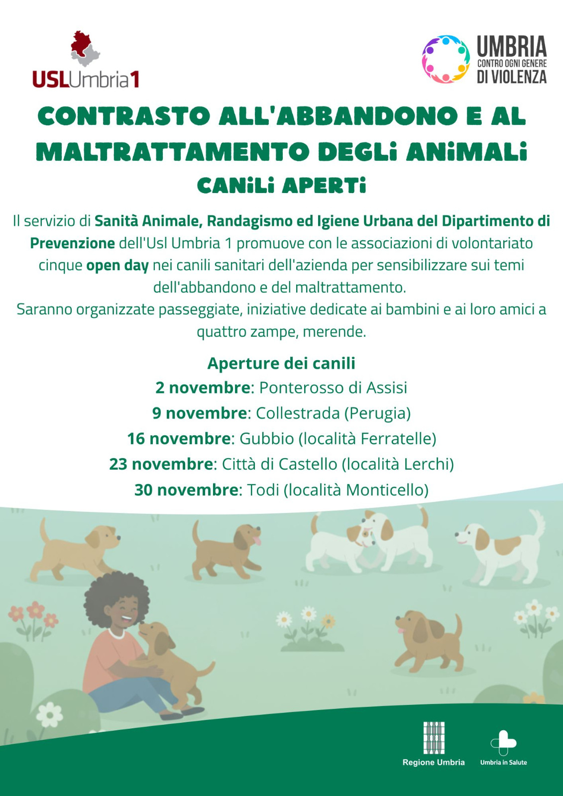 Locandina canili aperti