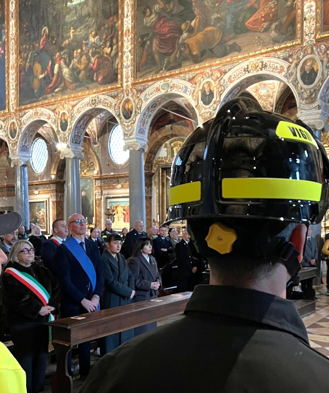 presidente Proietti messa Santa Barbara